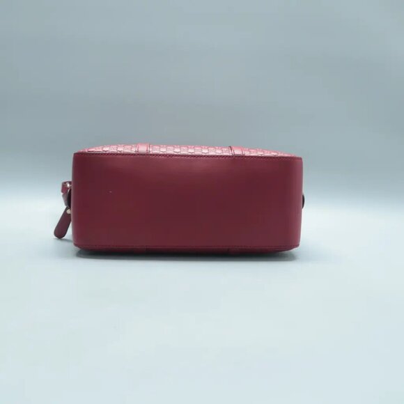 100% Authentic GUCCI Red Leather Satchel 656-11624 - Picture 5 of 12
